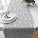 Tissu coton au métre couleur gris coeurs blanche 494