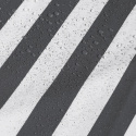 Nepremokavá látka, farba grafitová prúžky, metráž 160 cm 