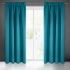 Rideau occultant galon fronceur couleur bleu 135X270 cm