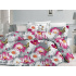 Linge de lit Karla en coton, couleur violet, 140x200 cm