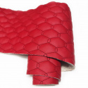 Le cuir écologique GEO couleur rouge-noir