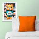 Tissu en coton uni au mètre, 125 g/m², largeur 160 cm, orange