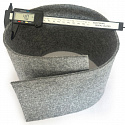 Feutrine technique 4 mm, 550 g/m², largeur 165 cm, gris