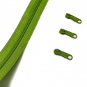 Fermeture à glissière en spirale vert 5 mm au métre