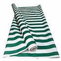 Tissu d'extérieur pour transats et hamacs de jardin, blanc-vert, 5 cm