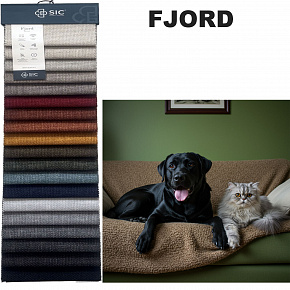 Vzorník nehořlavých potahových látek Fjord, 15x20 cm