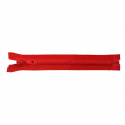 Fermeture éclair 5 mm 65 cm séparable Rouge