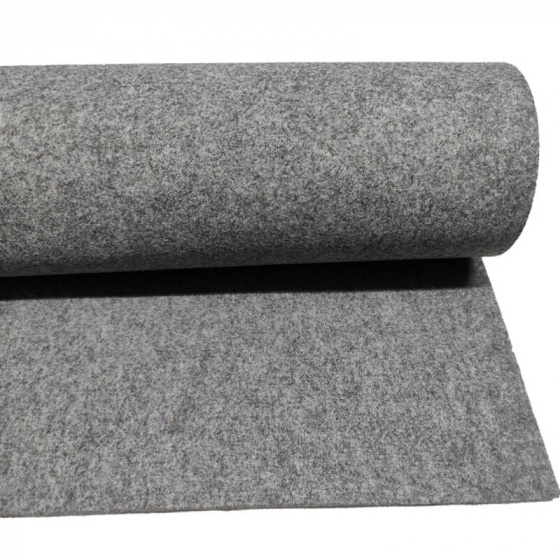 Feutrine technique 4 mm, 550 g/m², largeur 165 cm, gris
