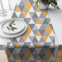 Tissu en coton uni au mètre, 125 g/m², largeur 160 cm, Triangulair jaune maron