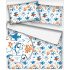 Tissu coton au métre imprimé Requin blanche