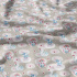 Tissu coton au métre imprimé Affectuex regard couleur gris