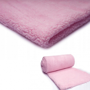 Tissu imitation fourrure d'agneau, 320 g/m², largeur 160 cm, 19 rose clair Tissu imitation fourrure d'agneau, 320 g/m², largeur 160 cm, 19 rose clair