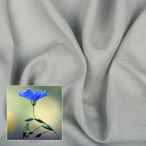 Tissus en lin Oskar, 265 g/m², largeur 150 cm, gris clair