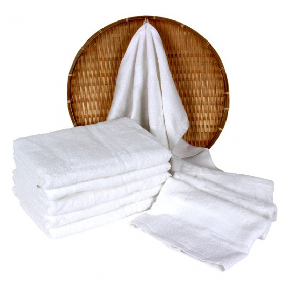 Serviette de bain 50x100 cm, couleur blanche