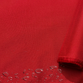 Tissu imperméable imitation lin, 220 g/m², 160 cm, Rouge