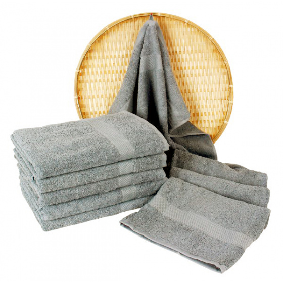 Serviette de bain 70x140 cm, couleur grise