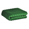 Tissu minky dot, 380 g/m², largeur 160 cm, vert fonce