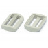Boucles de réglage en plastique 20 mm blanche