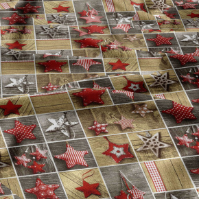 Tissus en coton de Noël au mètre, 160 cm motif Noël 11 rouge