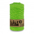 Cordons tressé coton 3 mm, 100 m, couleur verte brillant