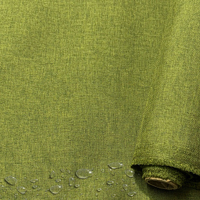 Tissu imperméable imitation lin, 220 g/m², 160 cm, Pomme