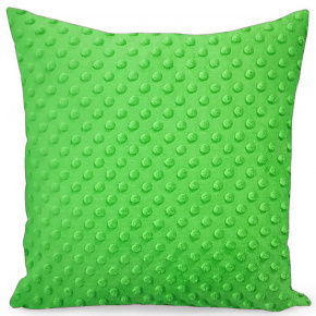Housse de coussin micropeluche 40X40 cm, Vert