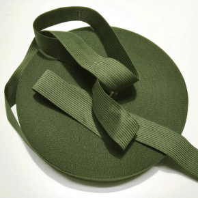 Bande ourlet polyester 15 mm  couleur khaki