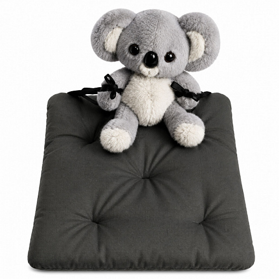 Coussin d'assise de jardin Oxford graphite, 40 × 40 cm