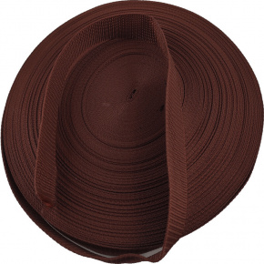 Ruban polypropylène renforcé pour sacs 25 mm couleur marron (50 m)