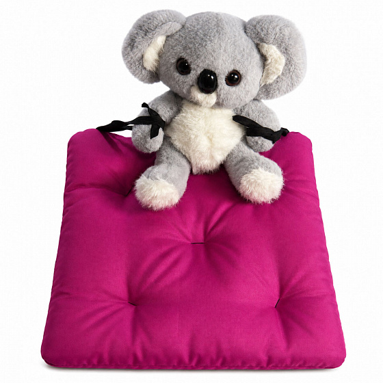 Coussin d'assise de jardin Oxford fuchsia, 40 × 40 cm
