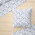 Tissu coton au mètre, 125 g/m², largeur 160 cm, imprimé Galaxie mini grenat et blanche