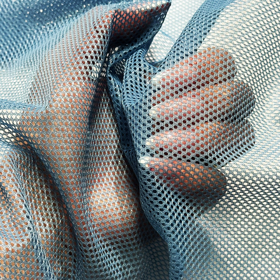 Polyesterová elastická síťovina Modrá, oko 2x2mm