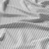 Tissu coton au métre couleur blanche rayé gris