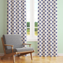Tissu coton au métre imprimé Etoile de mer bleu sur blanche 1