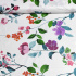 Tissu en coton au mètre, 125 g/m², largeur 160 cm, imprimé à fleurs champ sur fond blanc