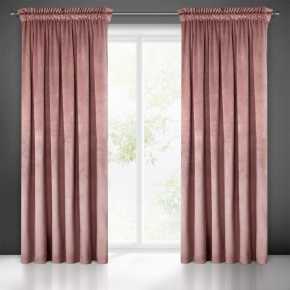 Rideau velours sur le ruban fronceur couleur rose 140x270 cm Rideau velours sur le ruban fronceur couleur rose 140x270 cm
