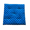 Coussin-40x40x2cm-Noir-petit point sur bleu