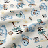 Tissu coton au métre imprimé, couleur blanche, 160 cm