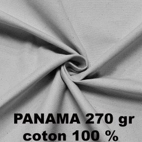 Tissu coton prélavé Panama, 270 g/m², largeur 150 cm, Gris clair Tissu coton prélavé Panama, 270 g/m², largeur 150 cm, Gris clair