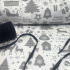 Tissus en coton de Noël au mètre, 160 cm motif scandinave