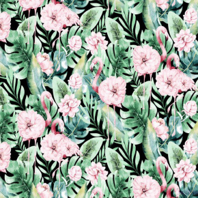 Tissu en coton au mètre, 125 g/m², largeur 160 cm, imprimé à fleurs Tissu en coton au mètre, 125 g/m², largeur 160 cm, imprimé à fleurs