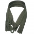 Fermeture éclair 5 mm 25 cm non séparable Khaki