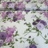 Tissu en coton au mètre, 125 g/m², largeur 160 cm, imprimé à fleurs sur fond jaune