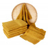 Serviette de bain 50x100 cm, couleur moutarde