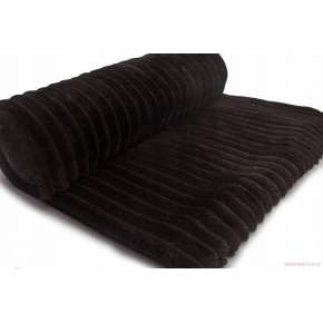 Minky tissu à rayures, 380 g/m², largeur 160 cm, noir Minky tissu à rayures, 380 g/m², largeur 160 cm, noir