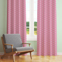 Tissu coton au mètre, 125 g/m², largeur 160 cm, imprimé Etoiles rose        