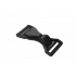 Mousquetons noirs plastique 30 mm