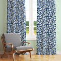 Tissu en coton uni au mètre, 125 g/m², largeur 160 cm, Triangulair bleu 2cm 