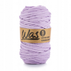 Cordons tressé coton 5 mm, 100 m, couleur lila 130