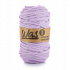 Cordons tressé coton 5 mm, 100 m, couleur lila 130